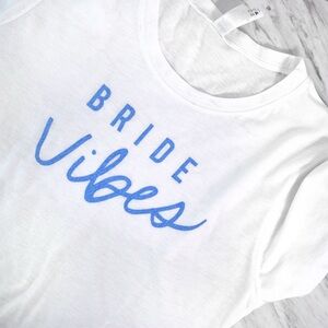 White 'Bride Vibes' Women's Tee